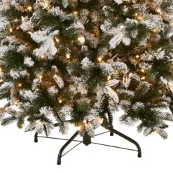 6.5 Ft. Pre-Lit Snowy Everest Fir Medium Tree With Clear Lights 12 6.5 Ft. Pre-Lit Snowy Everest Fir Medium Tree With Clear Lights -Christmas Trees Sales PEV3 311 65 Silo C2