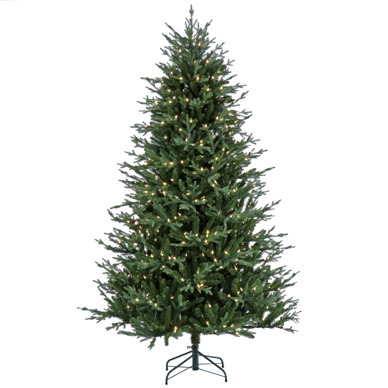 7.5 Ft. Pre-Lit Wenatchee Fir Tree With LED Lights 1 7.5 Ft. Pre-Lit Wenatchee Fir Tree With LED Lights