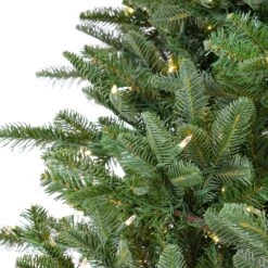 10 Ft. Pre-Lit Norway Spruce Hinged Tree With Warm White LED Lights -Christmas Trees Sales PEXN13 307L 100 4