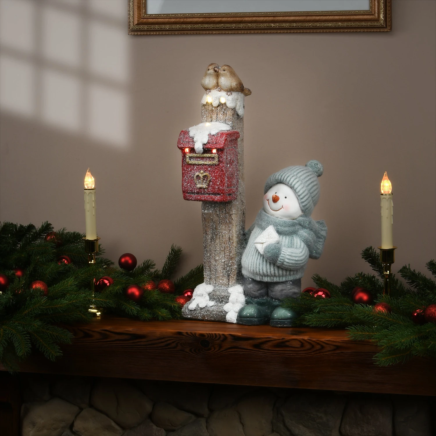 20 In. Snowman Sending Mail 2 20 In. Snowman Sending Mail - Image 2