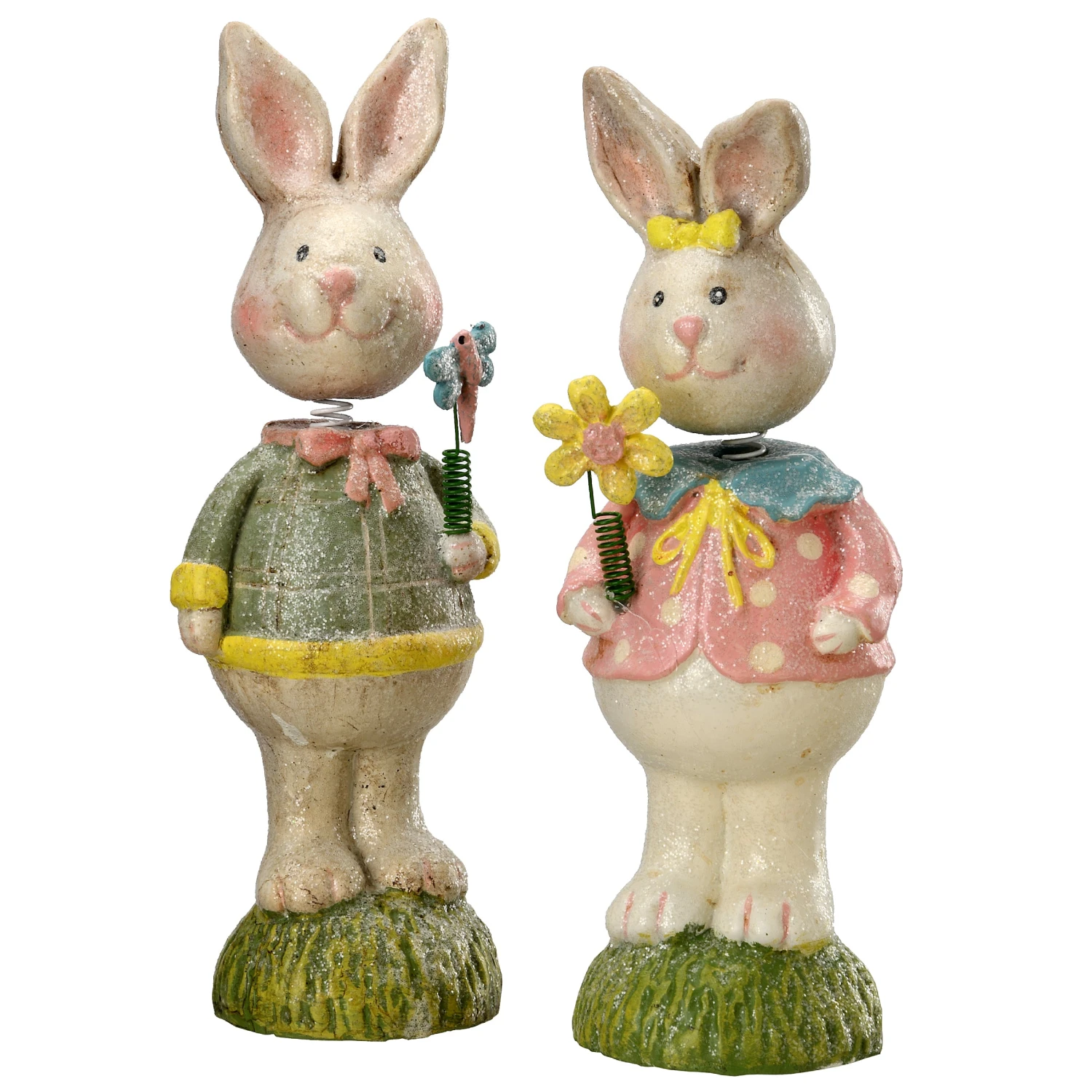 8 In. Easter Mr. & Mrs. Rabbit Couple Table Decoration 1 8 In. Easter Mr. & Mrs. Rabbit Couple Table Decoration