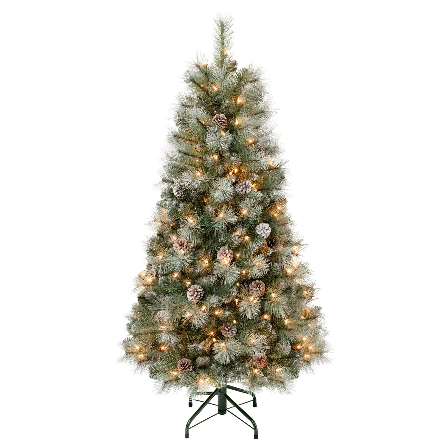 4.5 Ft. Pre-Lit Perry Mixed Pine Tree With Clear Lights 1 4.5 Ft. Pre-Lit Perry Mixed Pine Tree With Clear Lights