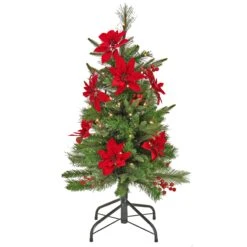 3 Ft. Pre-Lit Colonial Pencil Slim Tree With Clear Lights