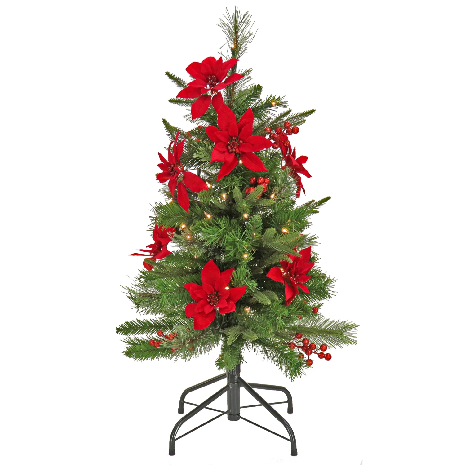3 Ft. Pre-Lit Colonial Pencil Slim Tree With Clear Lights 1 3 Ft. Pre-Lit Colonial Pencil Slim Tree With Clear Lights