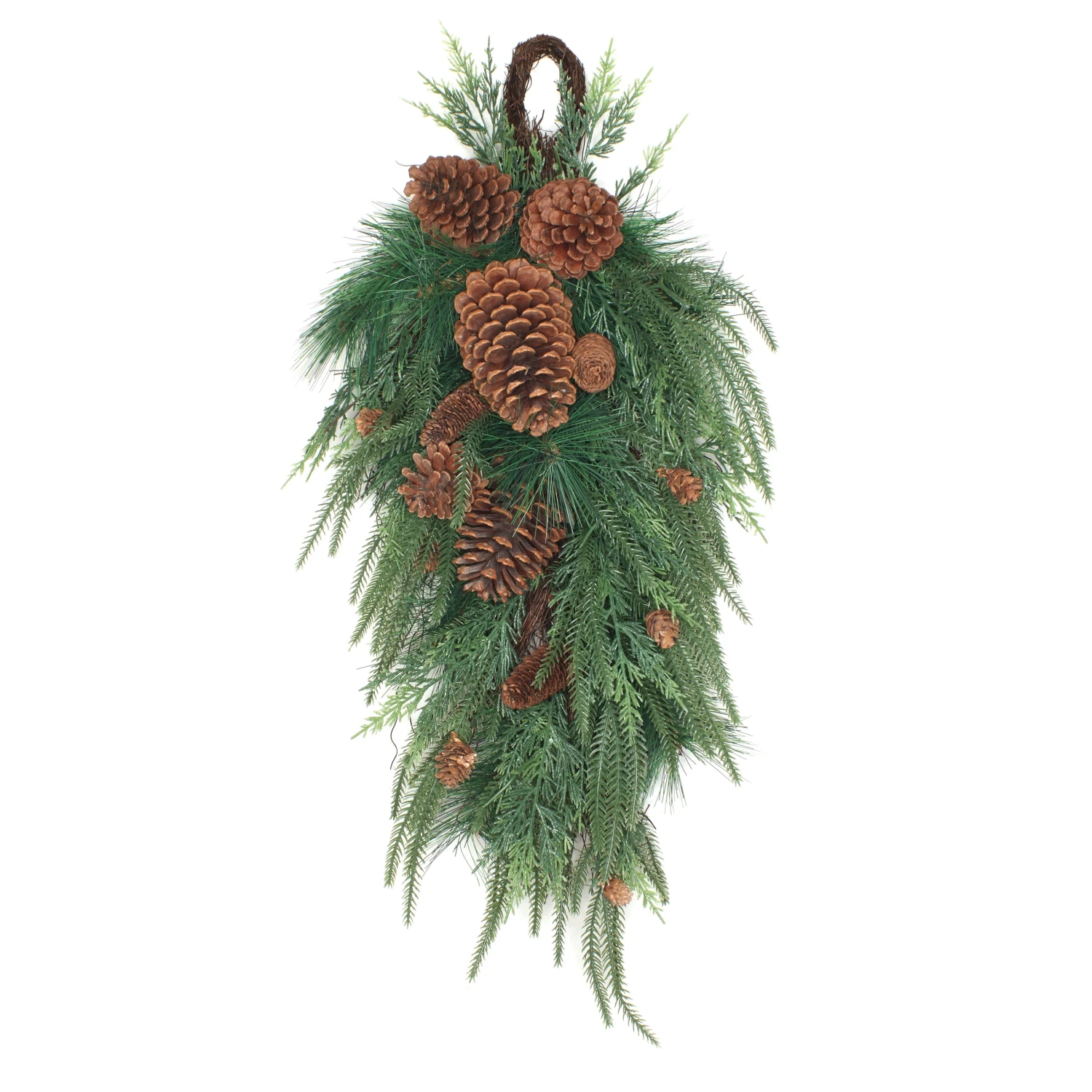32 In. Mixed Pine Christmas Teardrop 1 32 In. Mixed Pine Christmas Teardrop