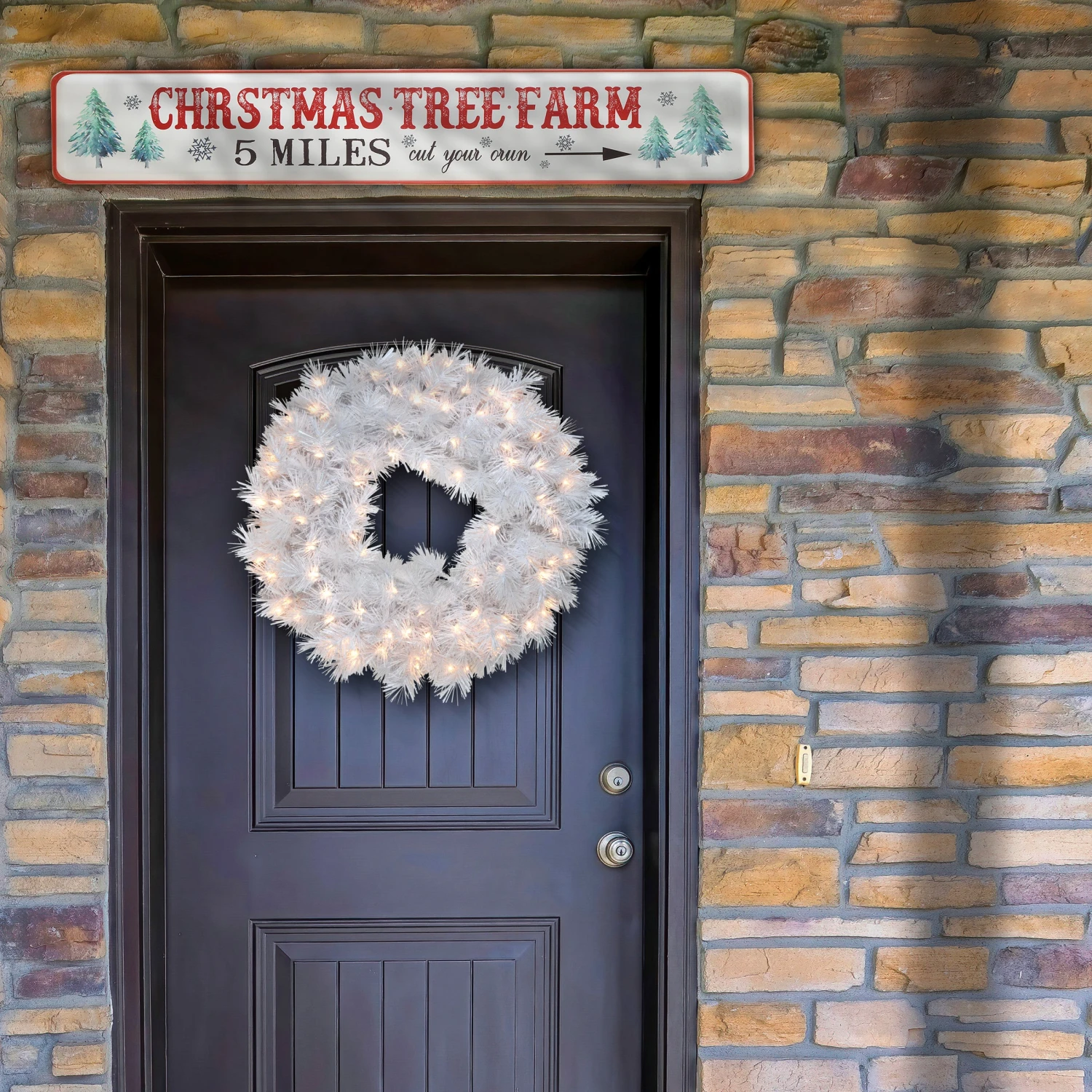 47 In. Vintage Tree Farm Wall Sign 2 47 In. Vintage Tree Farm Wall Sign - Image 2