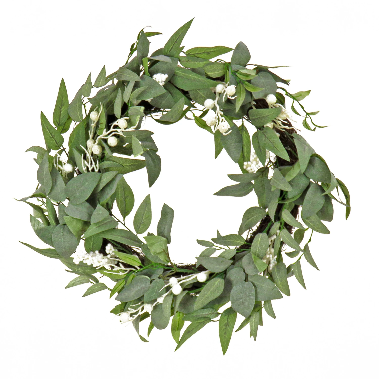 24 In. Mixed Leaves Decorated Wreath 1 24 In. Mixed Leaves Decorated Wreath