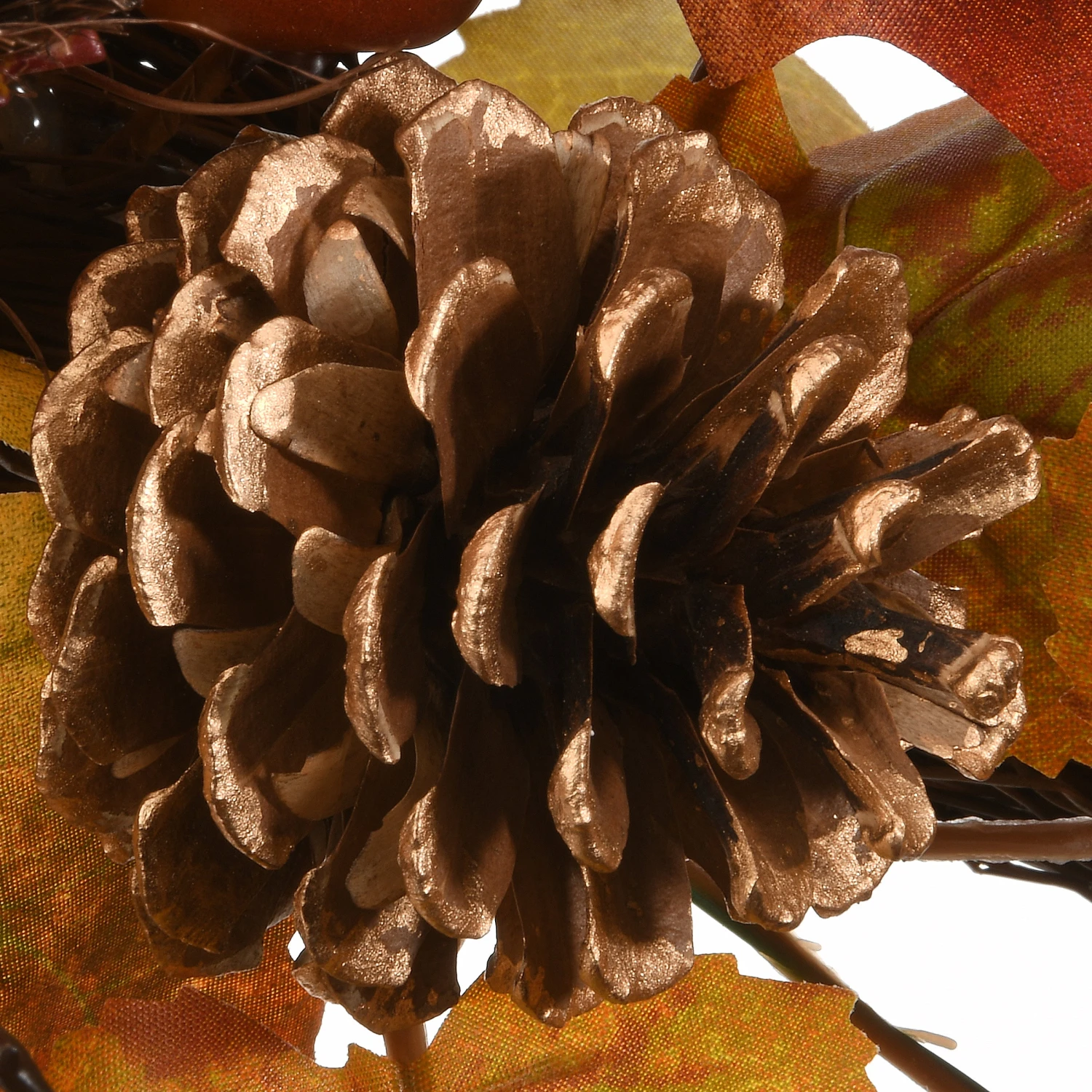 30 In. 2-Piece Fall Door Corners With Maple Leaves, Pine Cones, Pomegranates, Berry Clusters 3 30 In. 2-Piece Fall Door Corners With Maple Leaves, Pine Cones, Pomegranates, Berry Clusters - Image 3