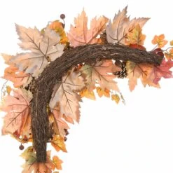 30 In. 2-Piece Fall Door Corners With Maple Leaves, Pine Cones, Pomegranates, Berry Clusters 11 30 In. 2-Piece Fall Door Corners With Maple Leaves, Pine Cones, Pomegranates, Berry Clusters -Christmas Trees Sales RAHV DK060926A2 5