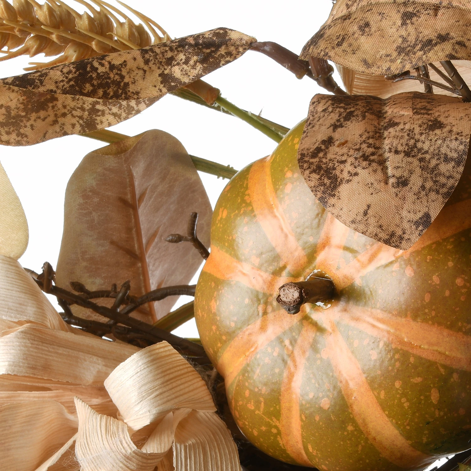 36 In. Fall Door Decoration With Pine Cones, Pumpkins, Gourds, Assorted Leaves 2 36 In. Fall Door Decoration With Pine Cones, Pumpkins, Gourds, Assorted Leaves - Image 2