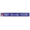 7 In. Patriotic Family-Fireworks-Freedom Table Decoration