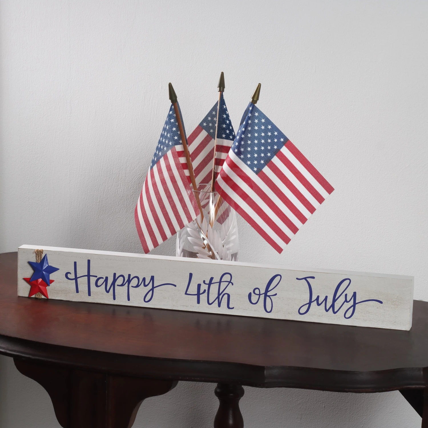 19 In. Patriotic Happy 4th Of July Table Decoration 2 19 In. Patriotic Happy 4th Of July Table Decoration - Image 2