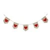 6 Ft. Red Hearts Jute Garland