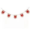 6 Ft. Valentine's Red Hearts And Dots Jute Garland