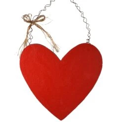 14 In. Valentine's Wooden Heart Hanging Decoration -Christmas Trees Sales RAV H102845 1 3