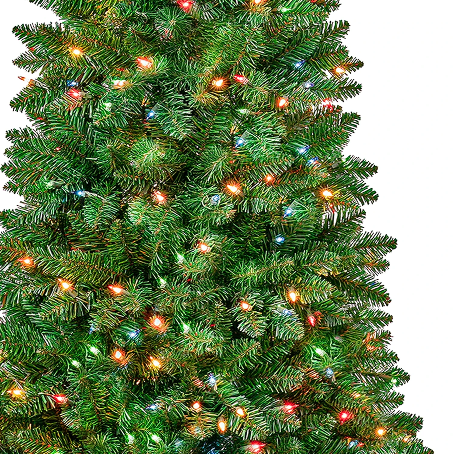 6 Ft. Pre-Lit Rowan Slim Tree With Multicolor Lights 3 6 Ft. Pre-Lit Rowan Slim Tree With Multicolor Lights - Image 3