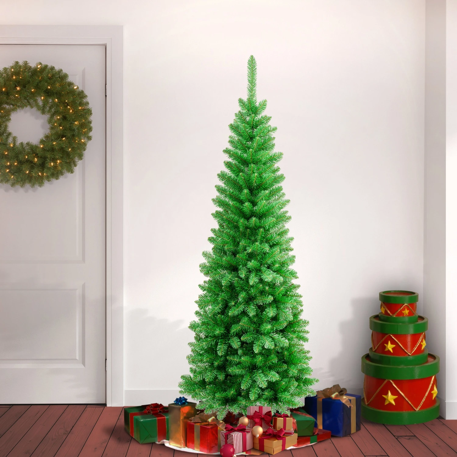 6 Ft. Rowan Pencil Slim Tree 2 6 Ft. Rowan Pencil Slim Tree - Image 2