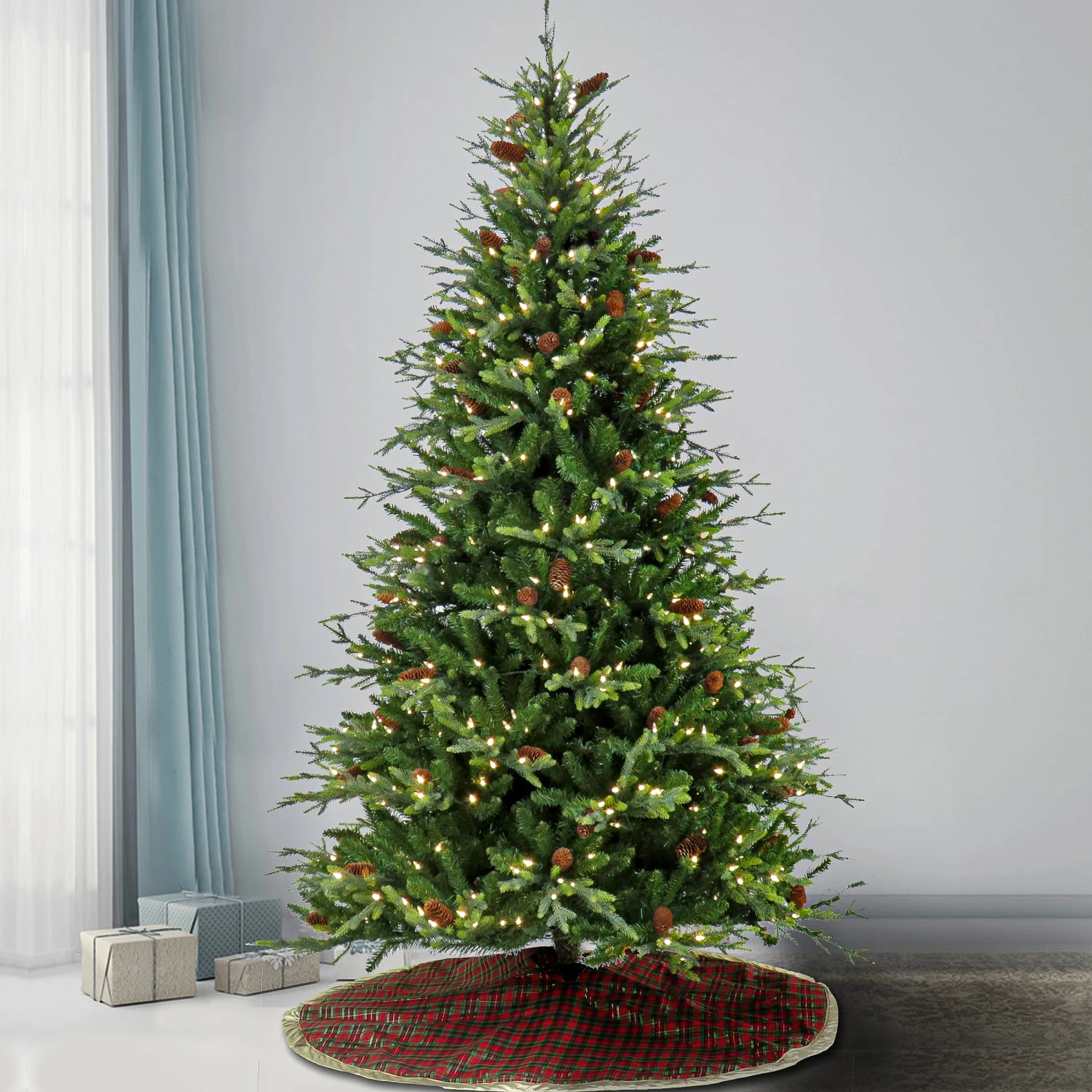 7.5 Ft. Pre-Lit Skykomish Pine Tree With LED Lights 2 7.5 Ft. Pre-Lit Skykomish Pine Tree With LED Lights - Image 2