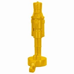 10 In. HGTV Home Collection Nutcracker Stocking Holder, Yellow