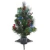 18 In.Pre-Lit Fiber Optic Crestwood Tree