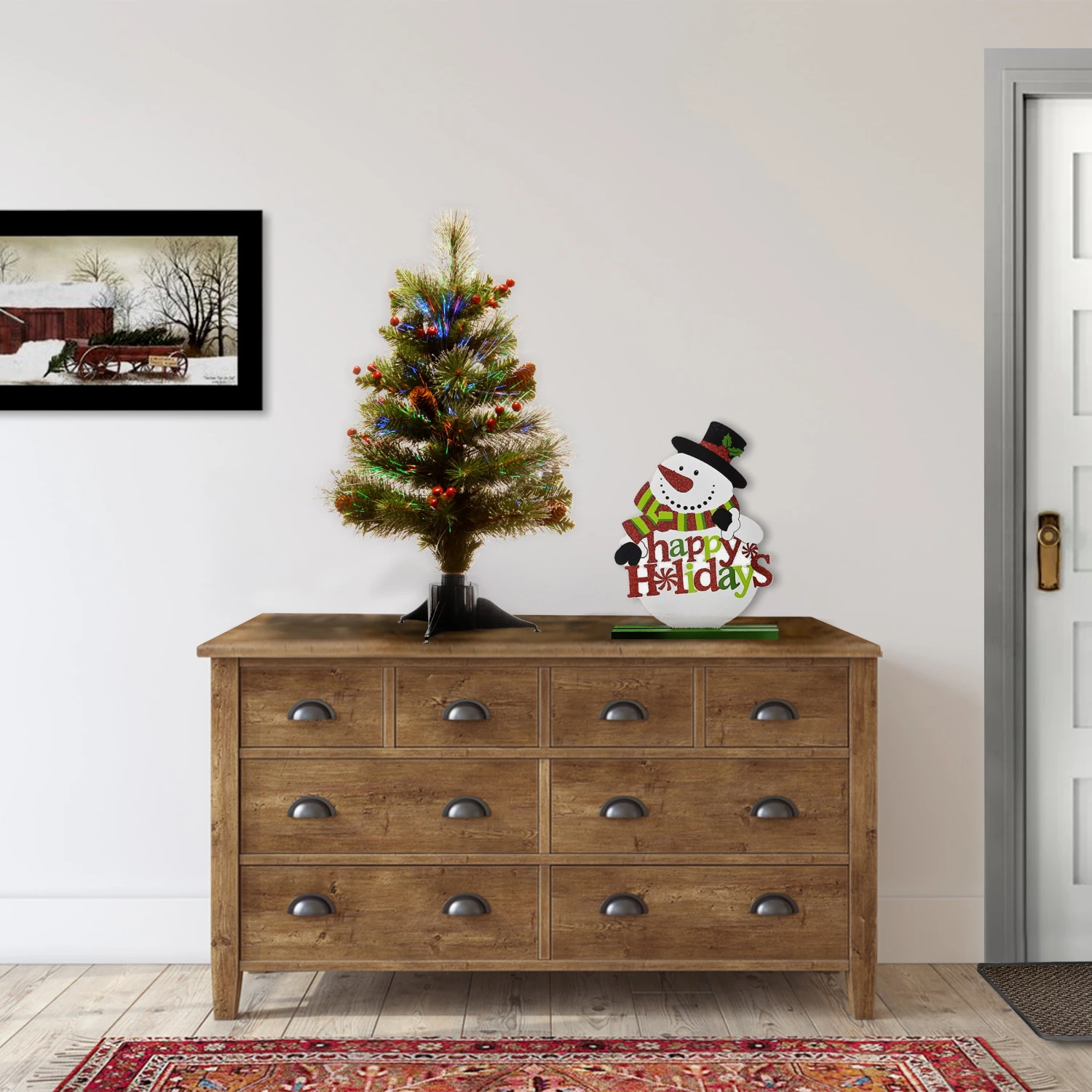 2 Ft. Pre-Lit Fiber Optic Crestwood Tree 2 2 Ft. Pre-Lit Fiber Optic Crestwood Tree - Image 2