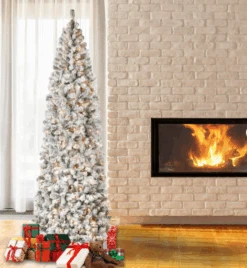 9 Ft. Pre-Lit Acacia Flocked Slim Tree With Clear Lights 23 9 Ft. Pre-Lit Acacia Flocked Slim Tree With Clear Lights -Christmas Trees Sales Screenshot 2024 12 01 075922