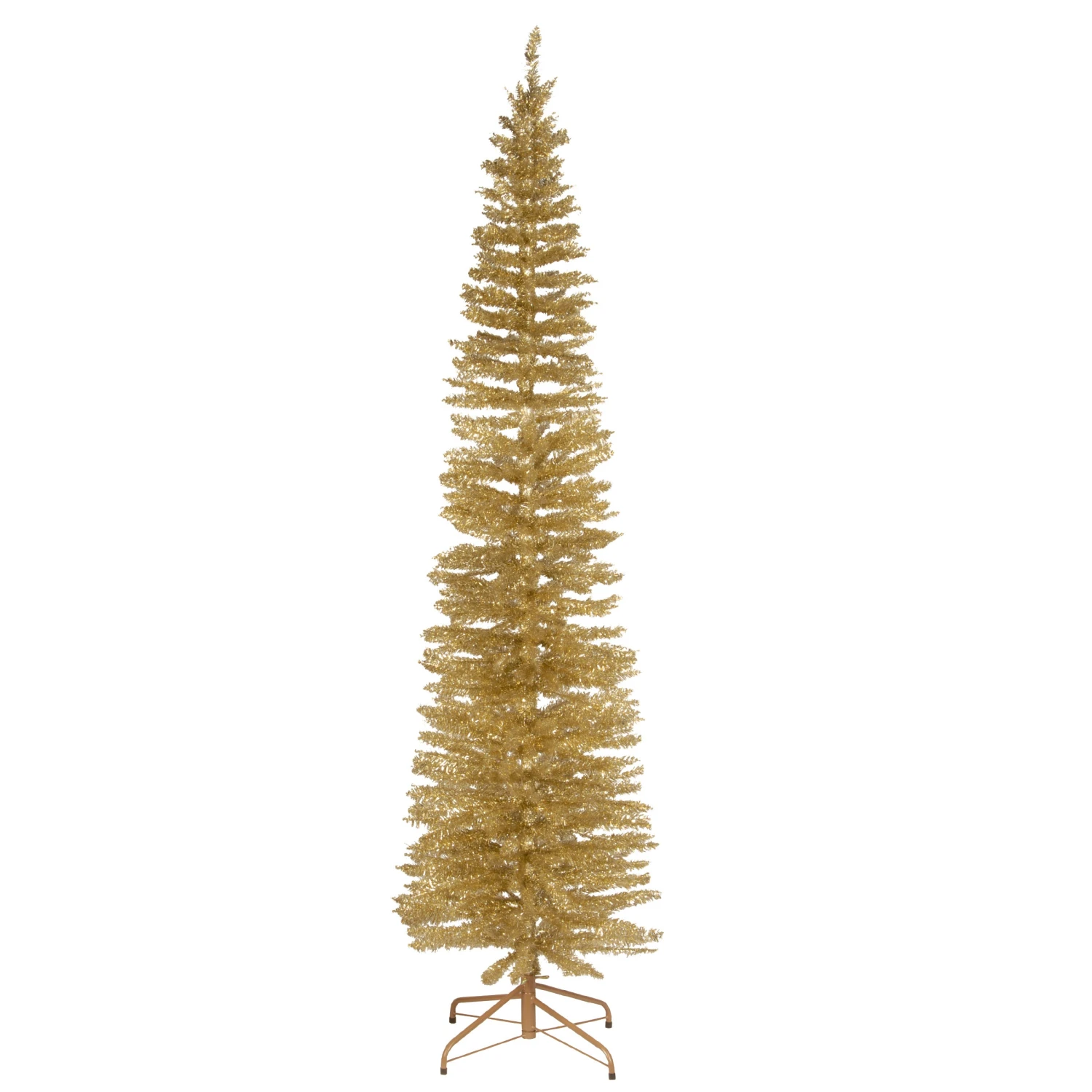 7 Ft. Tinsel Collection Champagne Gold Tree 1 7 Ft. Tinsel Collection Champagne Gold Tree