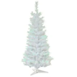 3 Ft. Tinsel Collection White Iridescent Tree