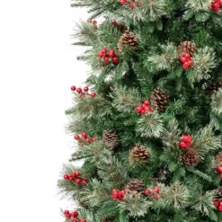 7.5 Ft. Virginia Pine Mixed Feel Real Slim Tree -Christmas Trees Sales VIR8 502 75 3