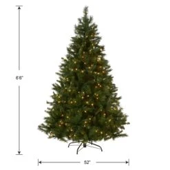 6.5 Ft. Pre-Lit Winchester Pine Tree With Clear Lights 12 6.5 Ft. Pre-Lit Winchester Pine Tree With Clear Lights -Christmas Trees Sales WCH7 300 65 Silo Dim