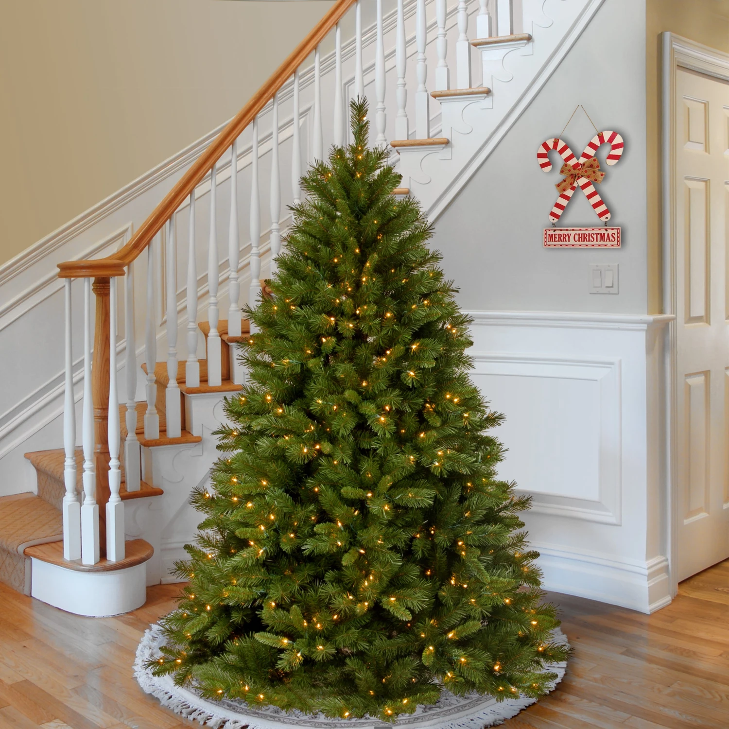 7.5 Ft. Pre-Lit Winchester Pine Tree With Clear Lights 8 7.5 Ft. Pre-Lit Winchester Pine Tree With Clear Lights - Image 8