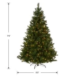 7.5 Ft. Pre-Lit Winchester Pine Tree With Clear Lights 12 7.5 Ft. Pre-Lit Winchester Pine Tree With Clear Lights -Christmas Trees Sales WCH7 300 75 Silo Dim