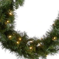 9 Ft. Pre-Lit Winchester Pine Garland With Clear Lights 6 9 Ft. Pre-Lit Winchester Pine Garland With Clear Lights -Christmas Trees Sales WCH7 300 9A 1 Silo C1