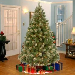 7.5 Ft. Pre-Lit Wispy Willow Grande Medium Tree With Clear Lights -Christmas Trees Sales WOG1 308 75 2