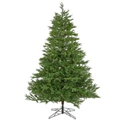 10 Ft. Pre-lit Noble Fir Hinged Tree With Dual Color Lights