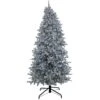 9 Ft. Pre-Lit Christmas Matt Silver Silver Metallic Tree