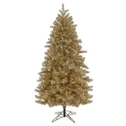 7.5 Ft. Pre-Lit Christmas Platinum Metallic Tree