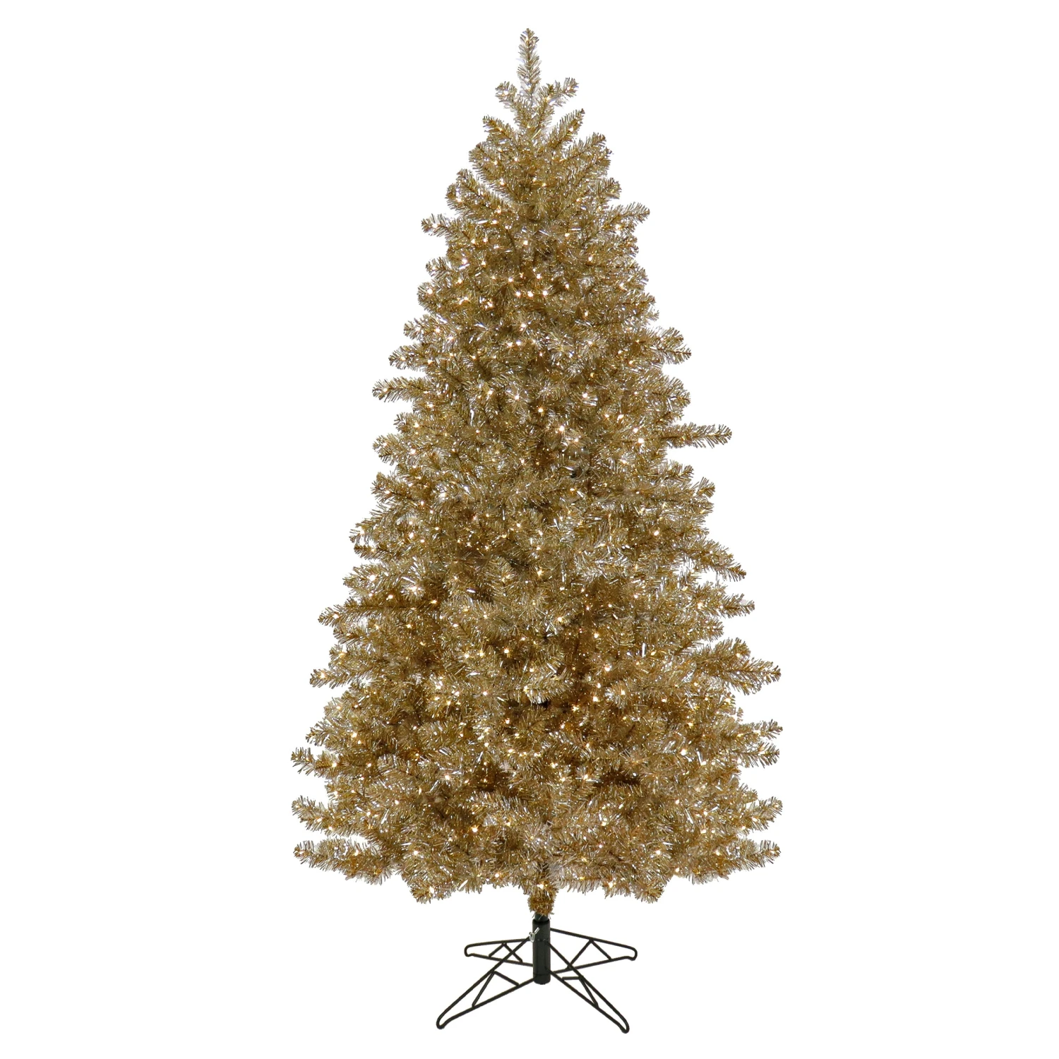 7.5 Ft. Pre-Lit Christmas Platinum Metallic Tree 1 7.5 Ft. Pre-Lit Christmas Platinum Metallic Tree