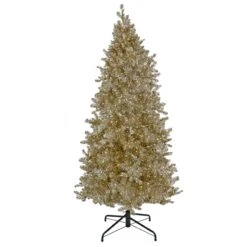 9 Ft. Pre-Lit Christmas Platinum Metallic Tree