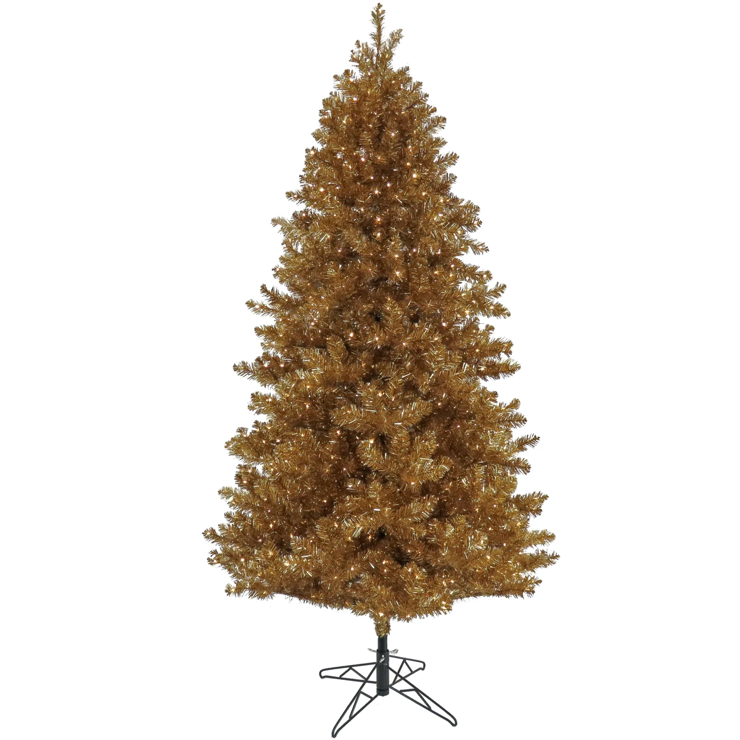 7.5 Ft. Pre-Lit Christmas True Gold Metallic Tree 1 7.5 Ft. Pre-Lit Christmas True Gold Metallic Tree