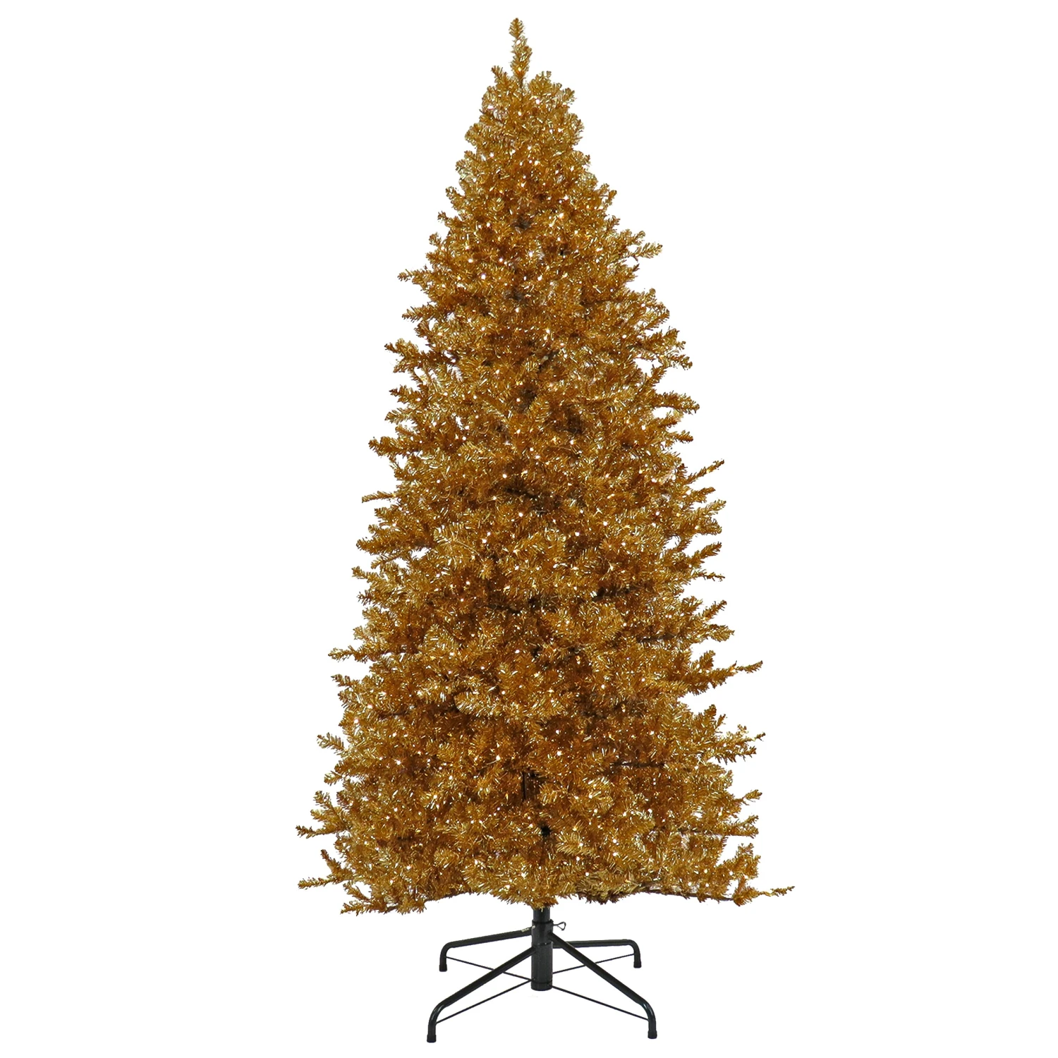 9 Ft. Pre-Lit Christmas True Gold Metallic Tree 1 9 Ft. Pre-Lit Christmas True Gold Metallic Tree