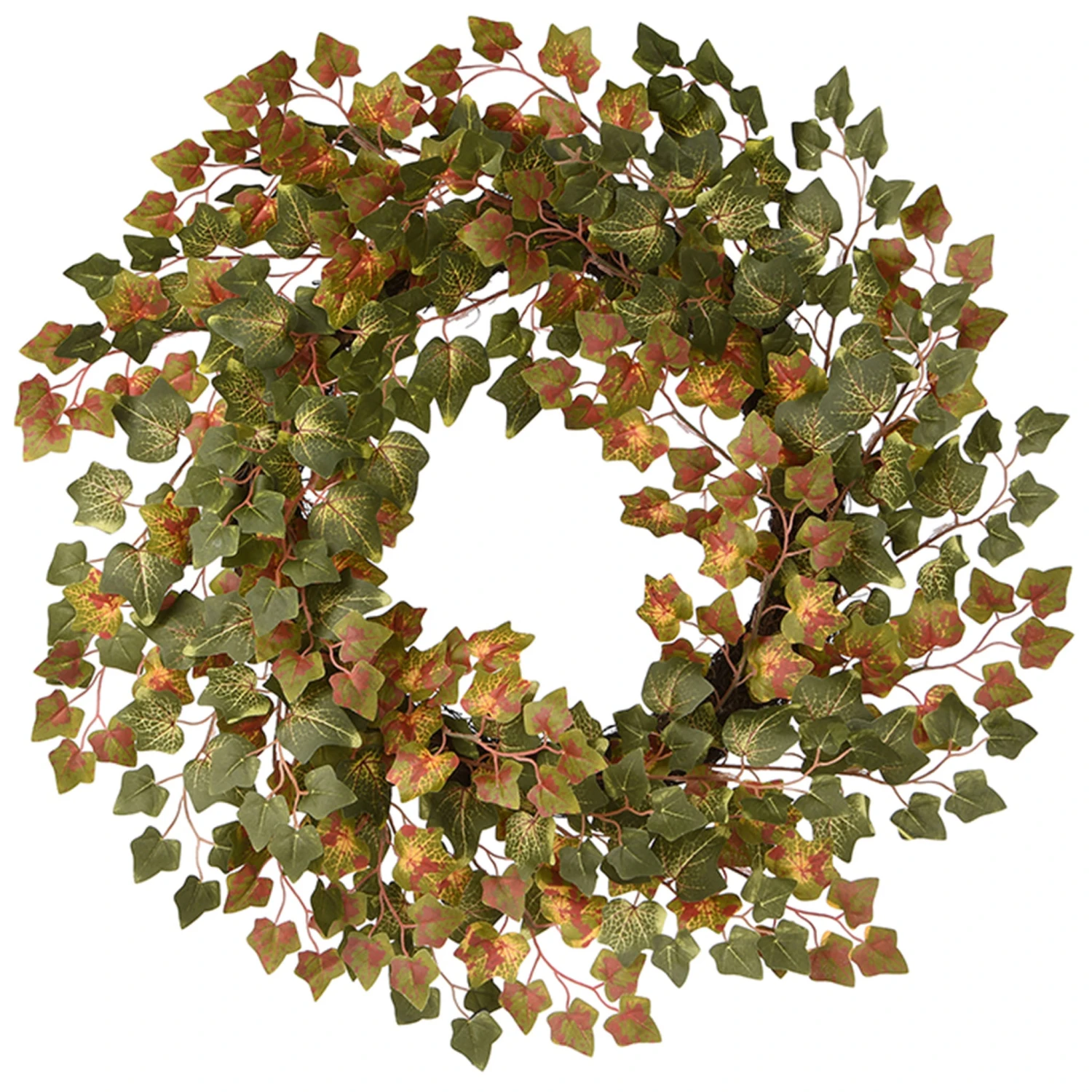 24 In. Fall Wreath With Ivy 1 24 In. Fall Wreath With Ivy