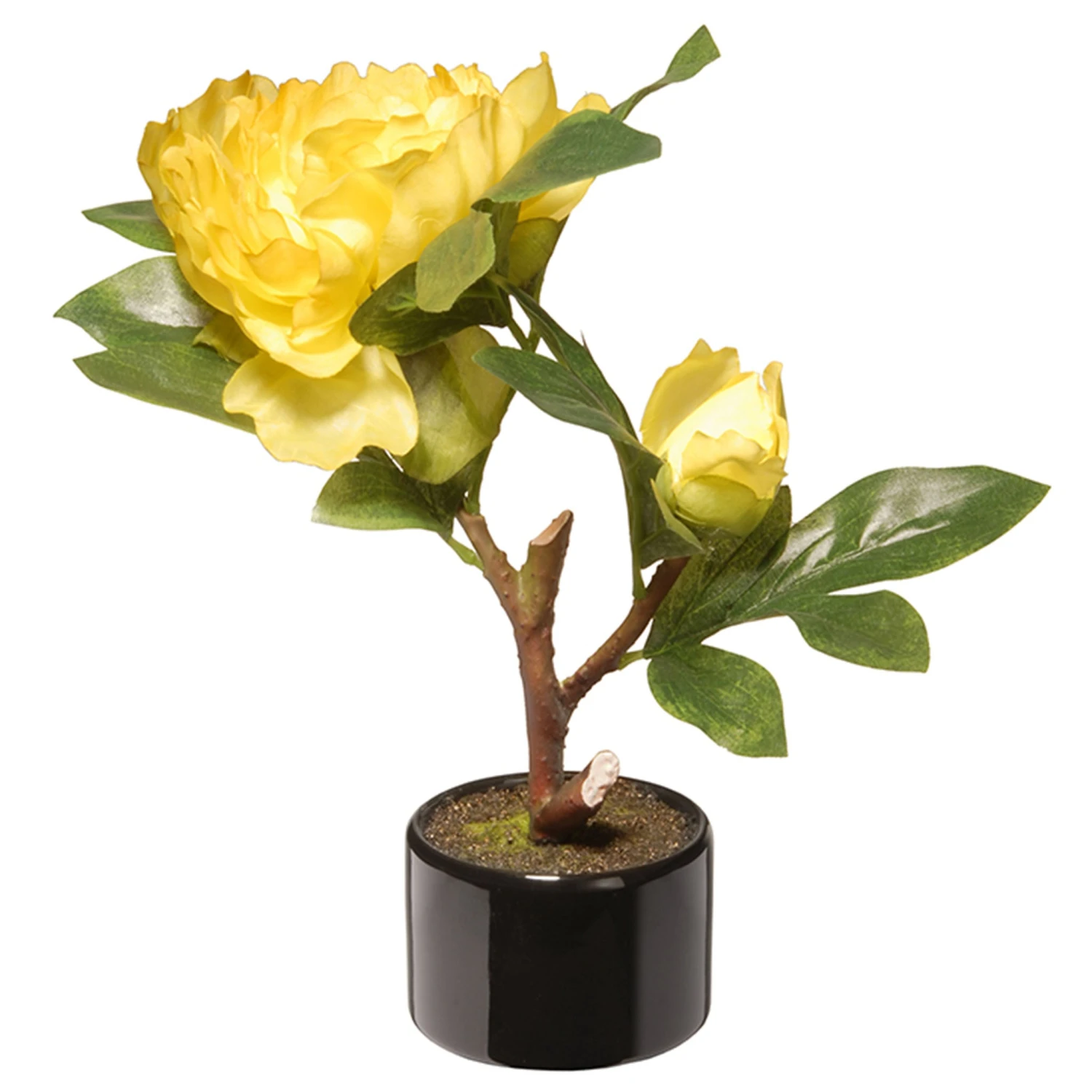 10 In. Spring Yellow Peony Flower Pot 1 10 In. Spring Yellow Peony Flower Pot
