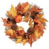 15 In. Pumpkins And Maple Leaves Wreath