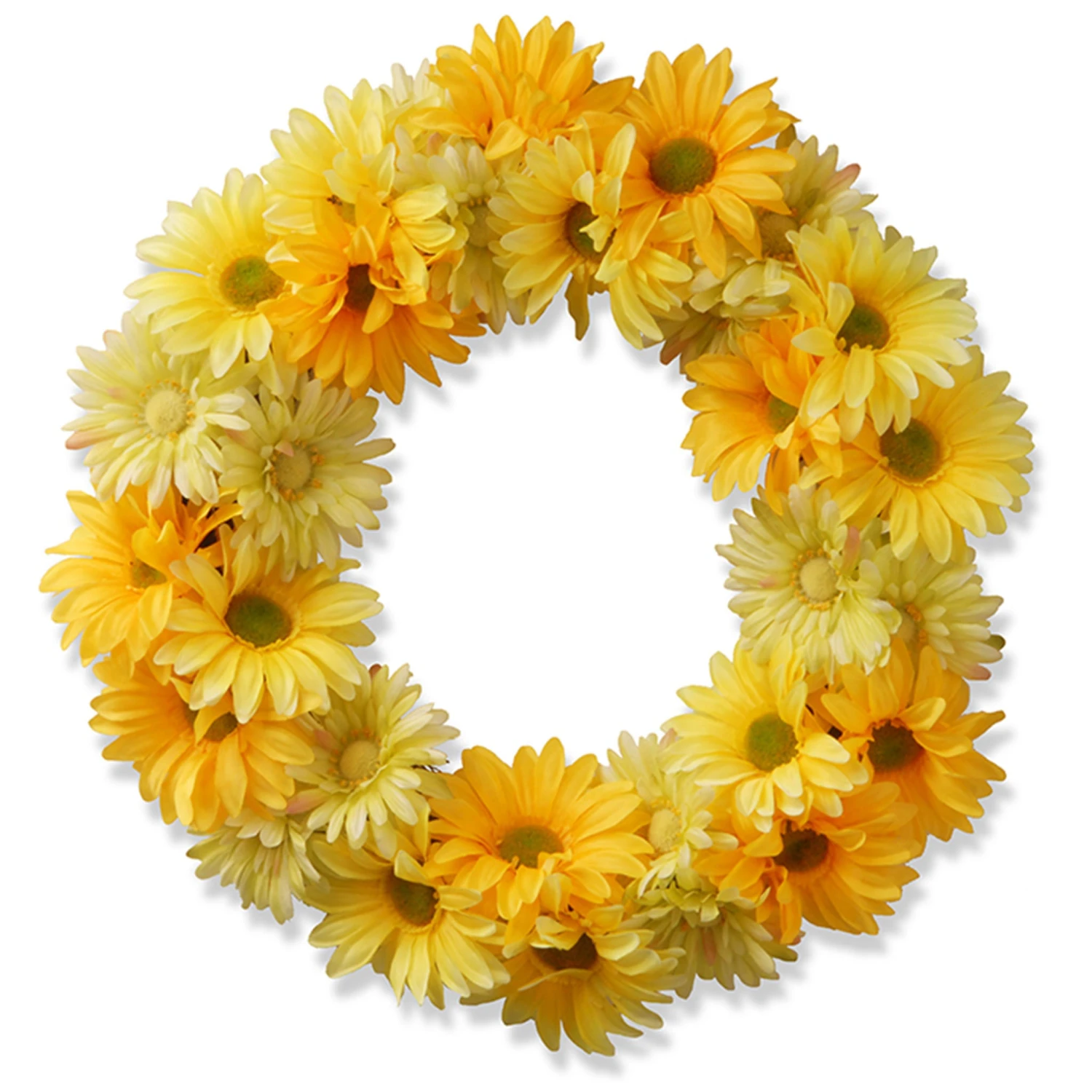 19 In. Spring Garden Accents Yellow Cosmos Wreath 1 19 In. Spring Garden Accents Yellow Cosmos Wreath