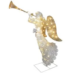 48 In. Silver Angel Decor With White LED Lights 10 48 In. Silver Angel Decor With White LED Lights -Christmas Trees Sales website images 10 0000s 0012 DF 070005U