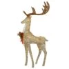 55 In. Pre-lit Crystal Champagne Standing Buck