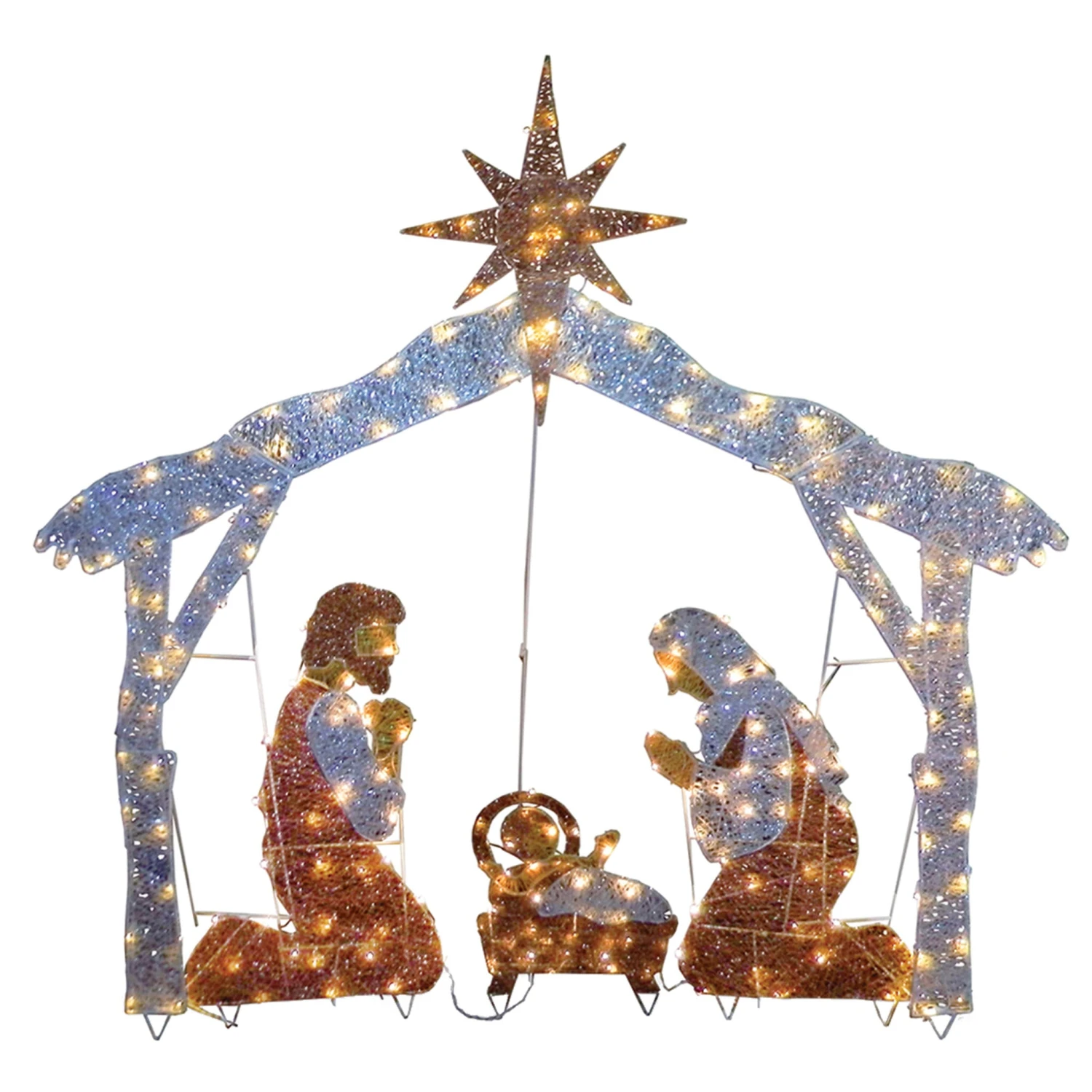 72 In. Nativity Scene With White LED Lights 6 72 In. Nativity Scene With White LED Lights - Image 6