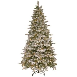 7.5 Ft. Pre-Lit Snowy Everest Fir Medium Tree With Clear Lights -Christmas Trees Sales website images 1 0001s 0014s 0000 PEV3 311 75