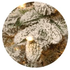 7.5 Ft. Pre-Lit Snowy Everest Fir Medium Tree With Clear Lights -Christmas Trees Sales website images 1 0001s 0014s 0001 PEV3 CLOSE